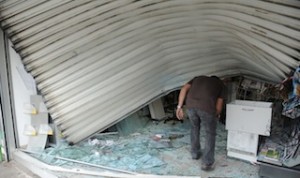 Agression voiture-bélier