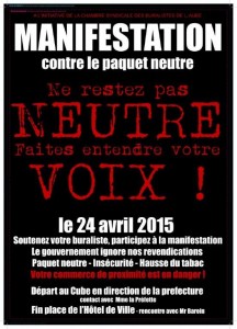 Manif buralistes Aube avril