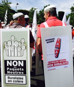 Bannière 2 novembre Manifestation buralistes