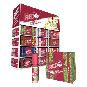 RED-UP - Présentoir de comptoir + Etui 3D - flacon pomme