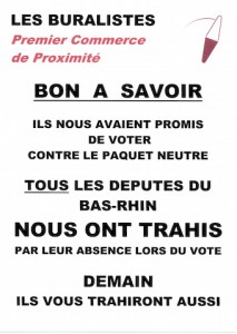 Affiche Colère Bas-Rhin