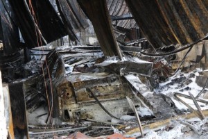 Voiture bélier incendie