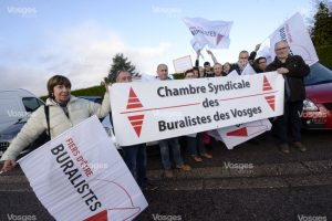 Manifestation buraliste Vosges