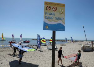 Plage sans tabac Sainte-Marie